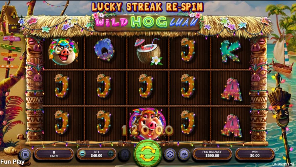 Wild Hog Luau big win